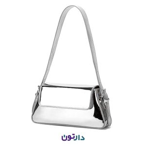 کیف دوشی زنانه نقره ای برند boohoo مدل GZZ53872 | دارتون