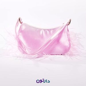 کیف دوشی زنانه مجلسی صورتی برند prettylittlething مدل CNE2480 | دارتون