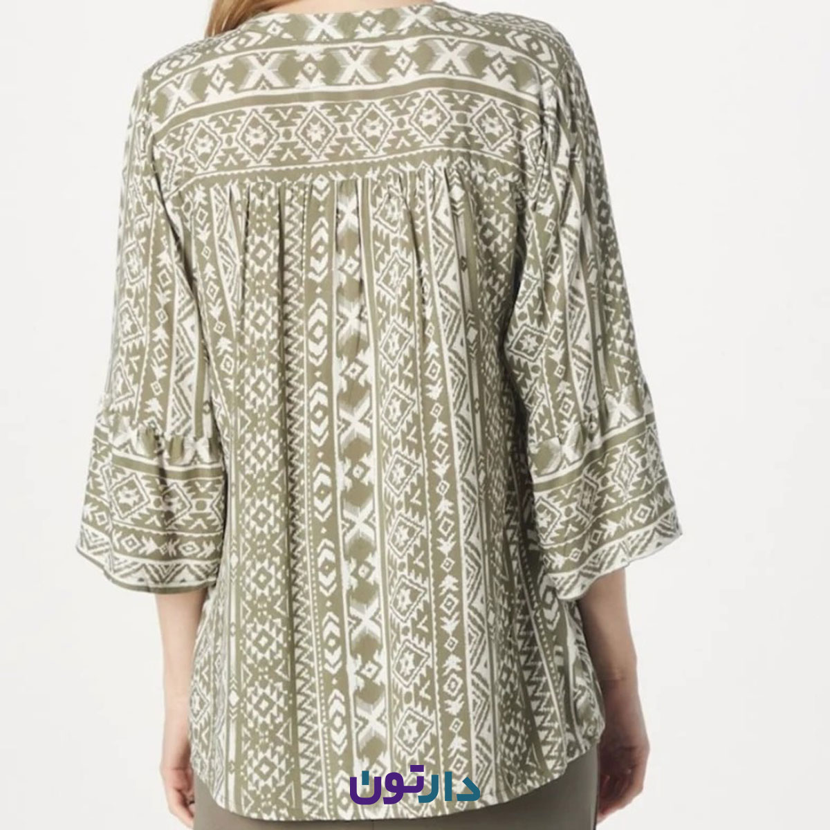 شومیز زنانه آستین سه ربع کلوش برند sublivel مدل ۲۰۹۸۴۷۳ - Image 3
